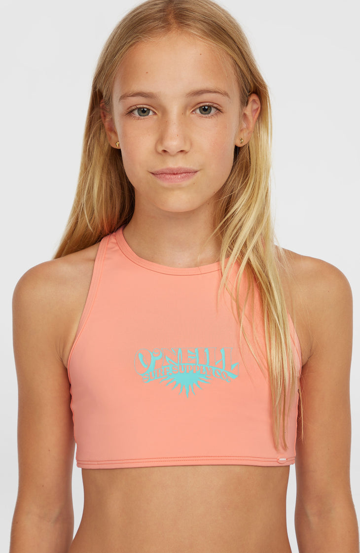 Ensemble de bikinis Cali Holiday | Coral Pink Colour Block