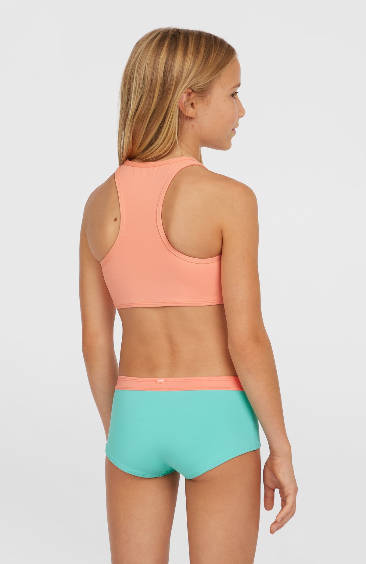 Ensemble de bikinis Cali Holiday | Coral Pink Colour Block
