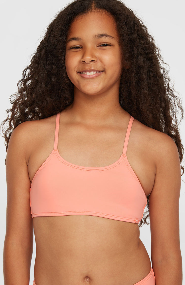 Ensemble de bikinis brassière Essentials | Coral Pink