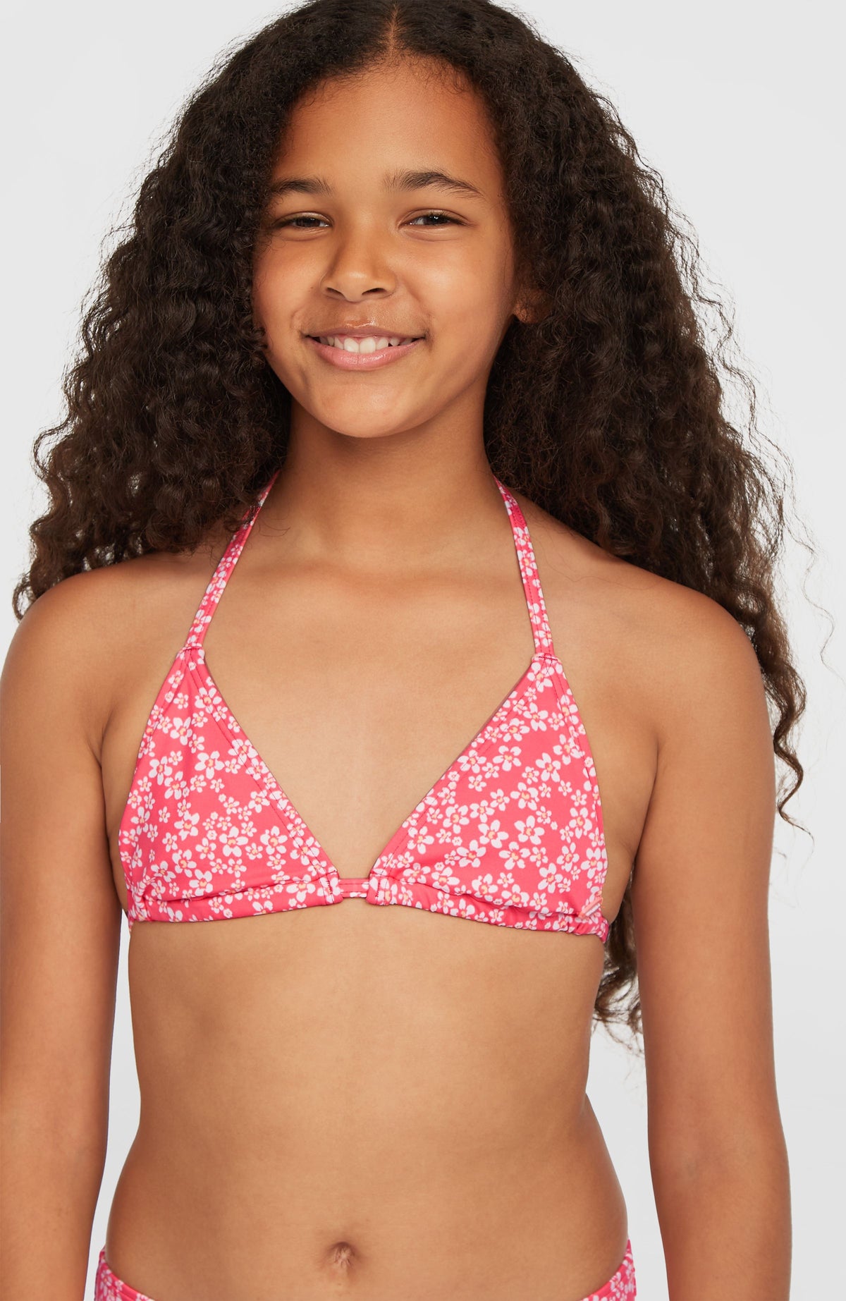 Ensemble de bikinis triangle Essentials | Pink Milliflower
