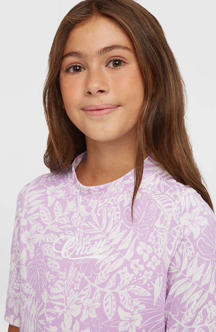 Lycra à manches courtes O'Neill Graphic | Purple Island Sky