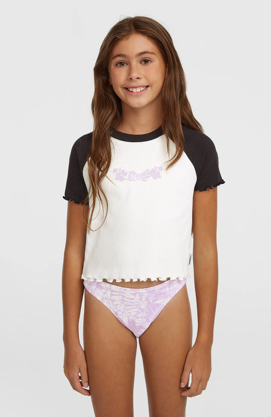 T-shirt côtelé O'Neill Colour-Block | Snow White Colour Block