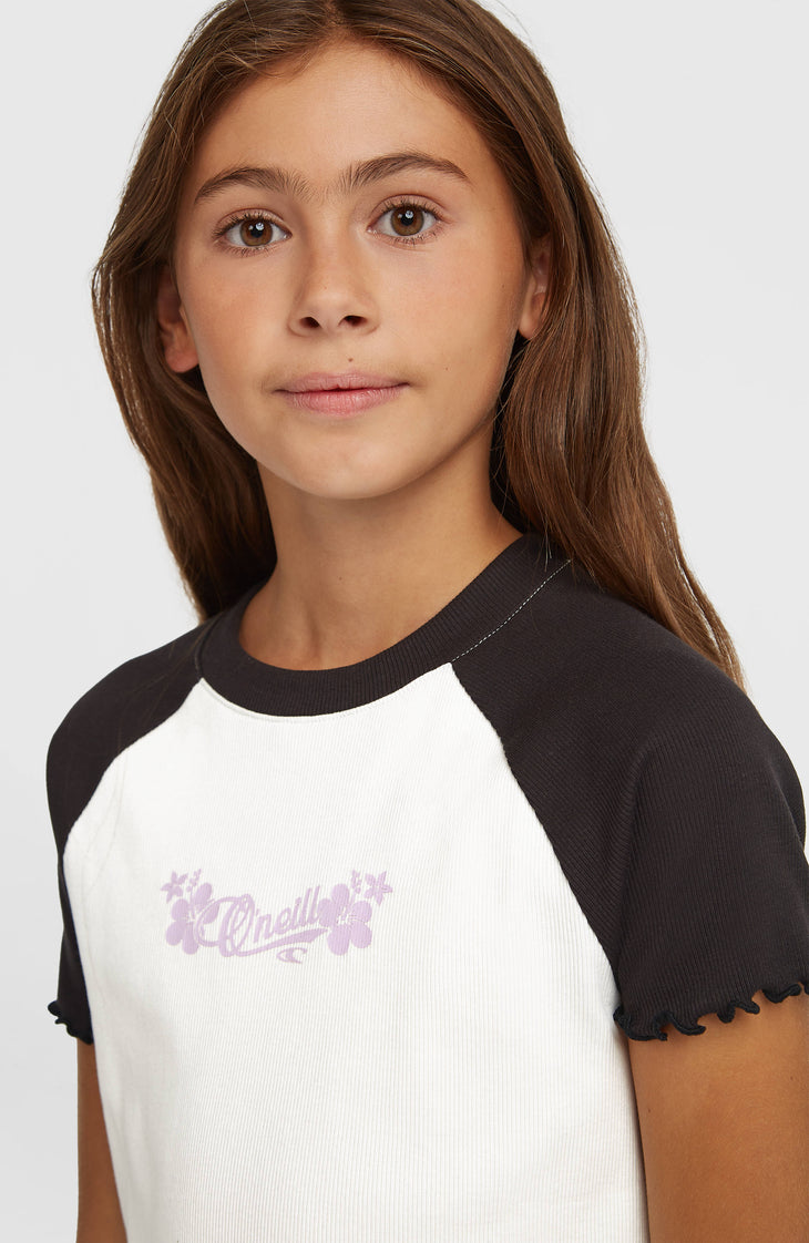 T-shirt côtelé O'Neill Colour-Block | Snow White Colour Block