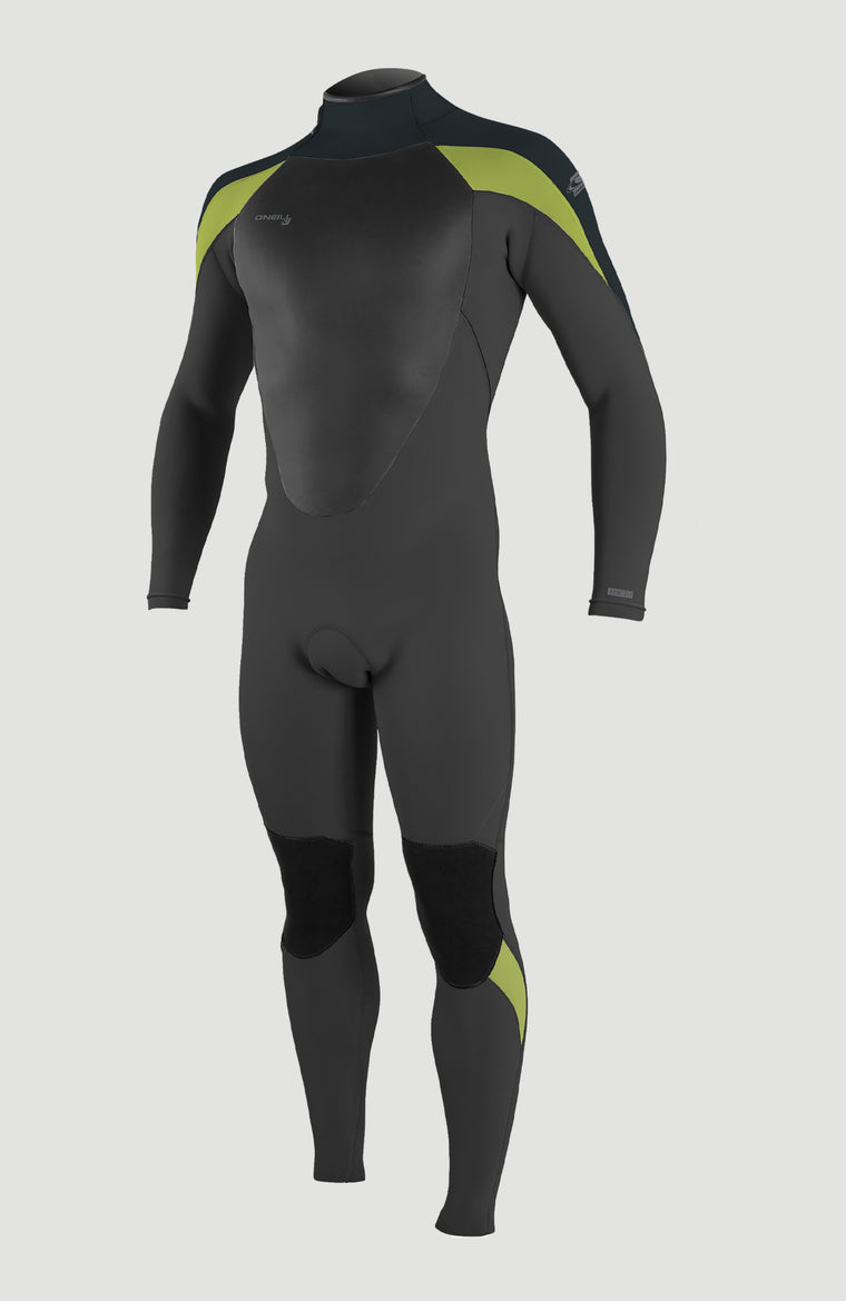 Epic 4/3mm Back Zip Full Wetsuit | BLACK/GUNMETAL/DAYGLO Epic 4/3mm Back Zip Full Wetsuit | BLACK/GUNMETAL/DAYGLO