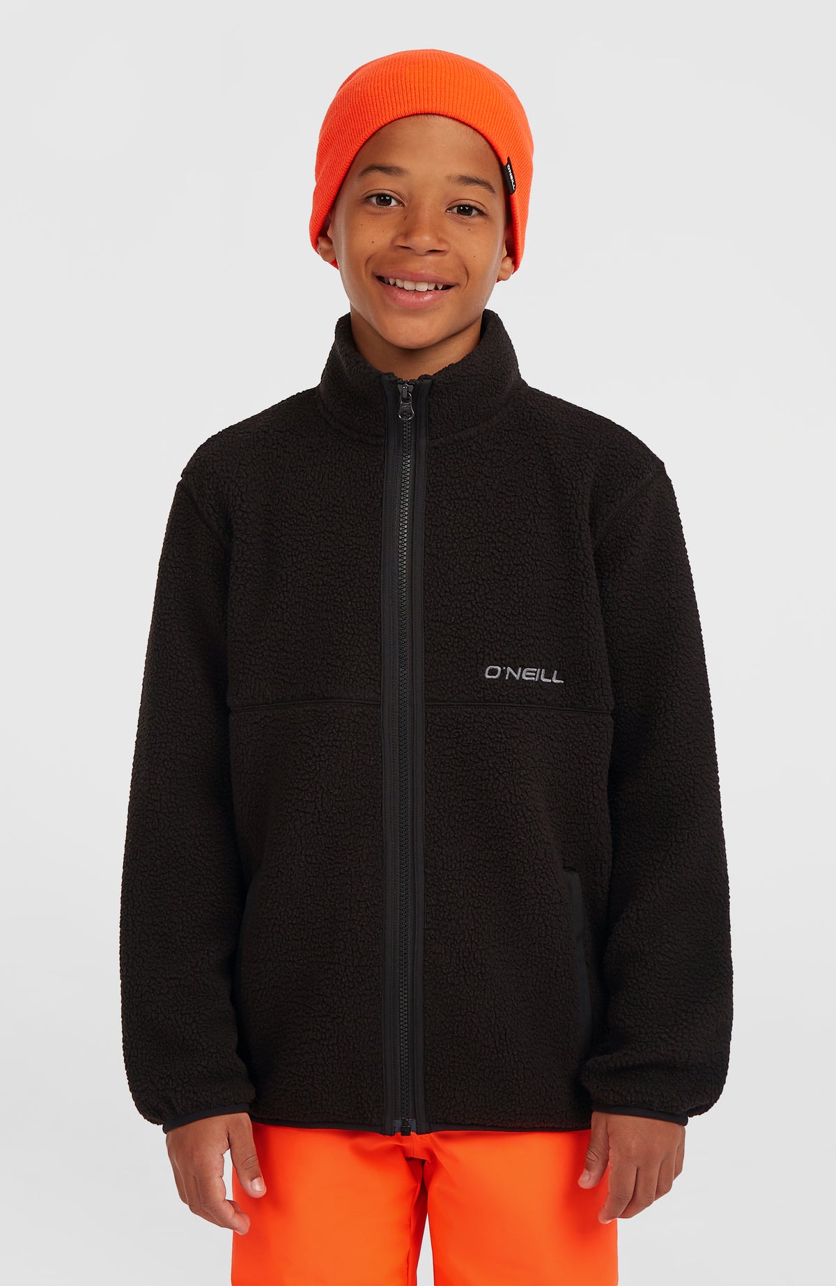 Polaire à poils longs et zip intégral | Black Out