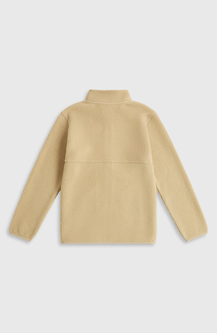 Polaire à poils longs et zip intégral | Olive Blush