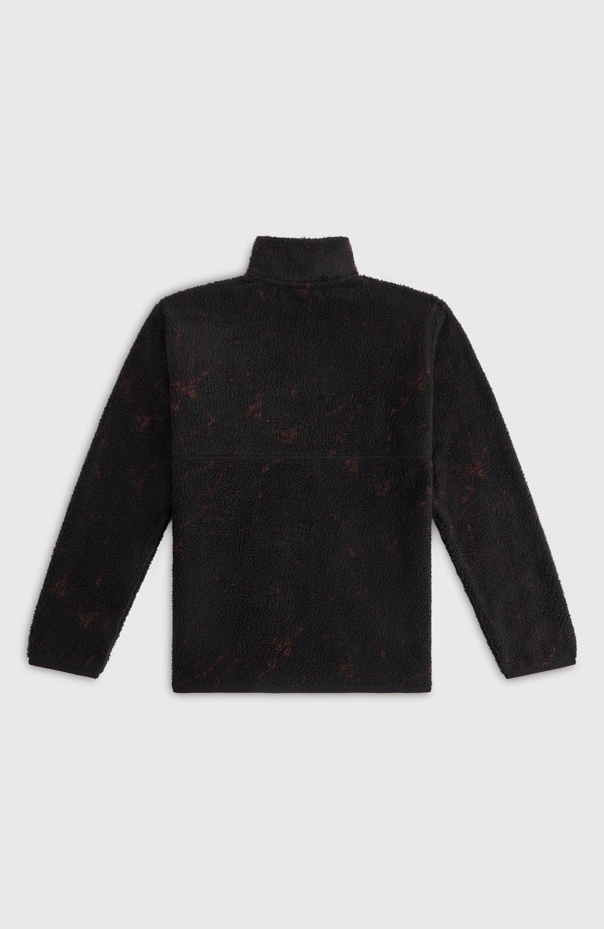 Polaire à poils longs et zip intégral | Black Basalt