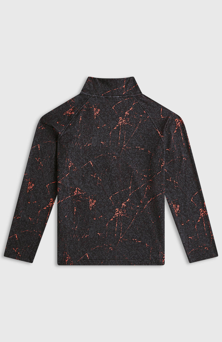 Polaire FWC'Cruz Printed Half-Zip | Black Basalt