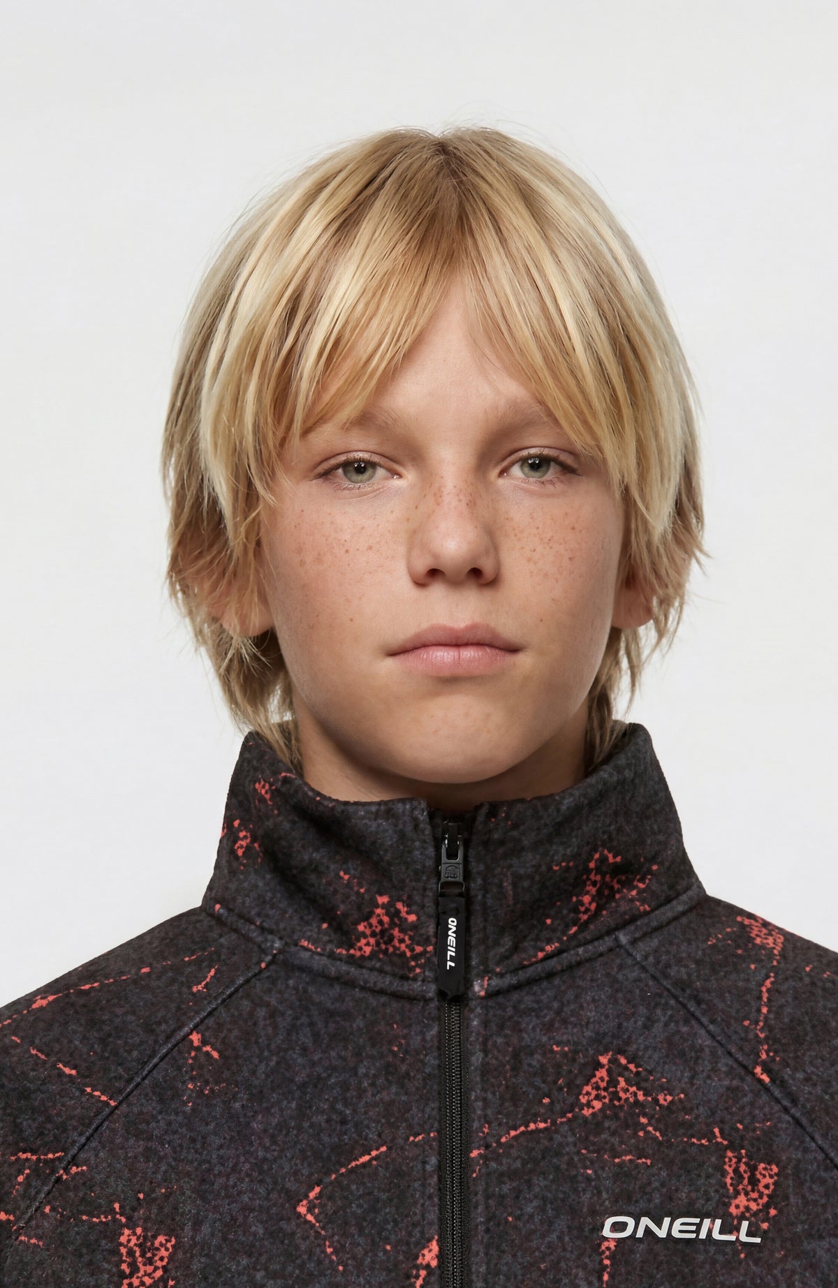 Polaire FWC'Cruz Printed Half-Zip | Black Basalt