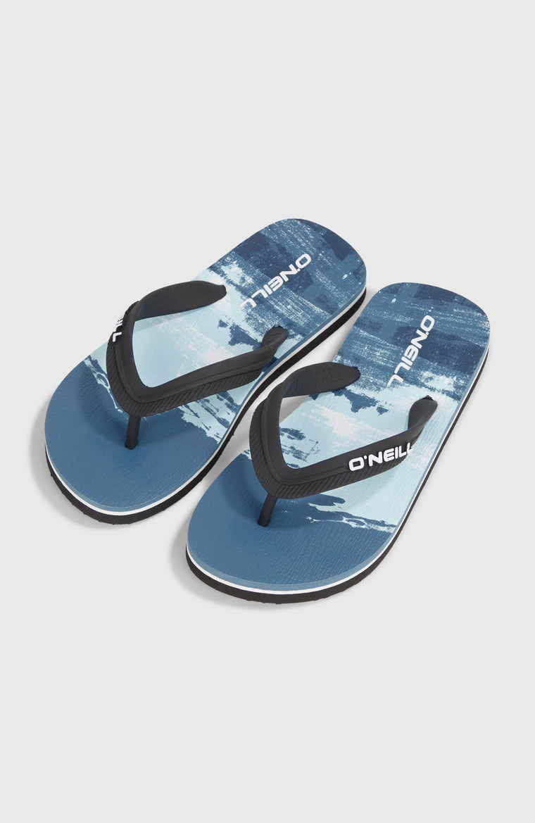 Tongs Profile Graphic | Blue Melted Stripe Boys Tongs Profile Graphic | Blue Melted Stripe Boys