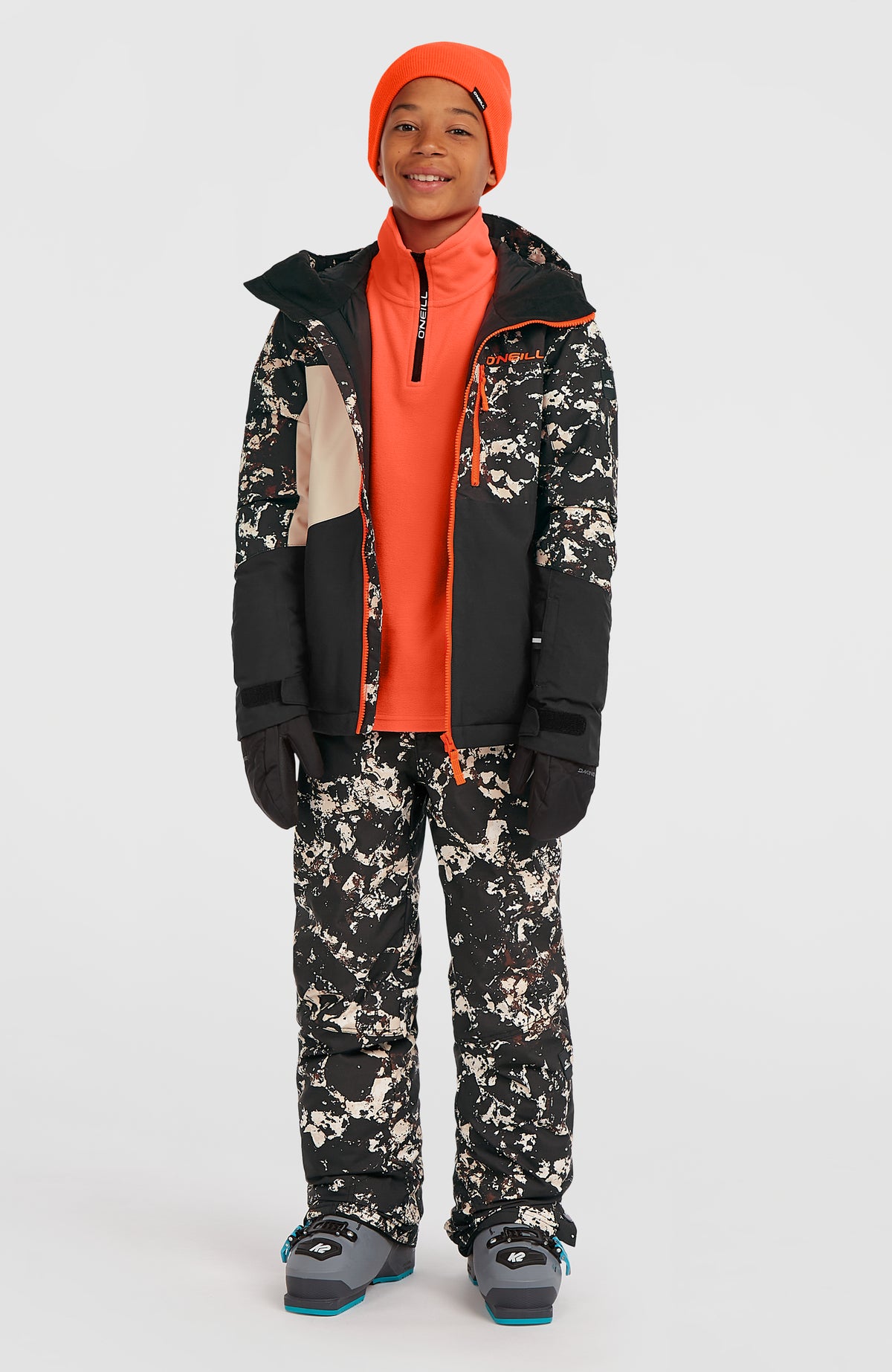 Veste de ski FWC'Cruz Triple | Black/Beige Quarry