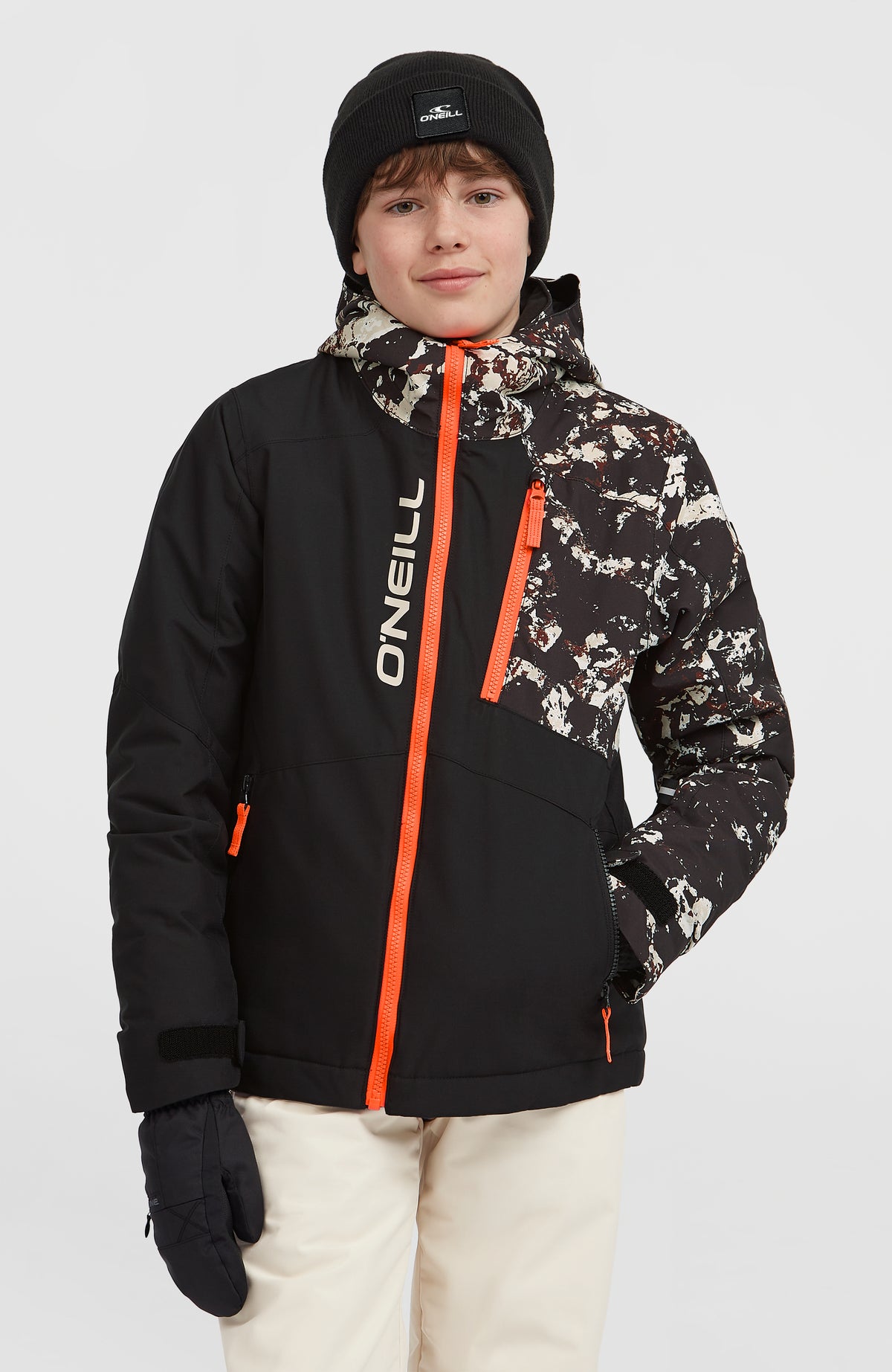Veste de ski FWC'Cruz Block | Black/Beige Quarry