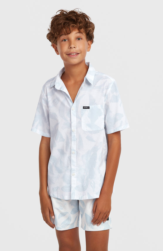 Chemise Print | White Spray Flower