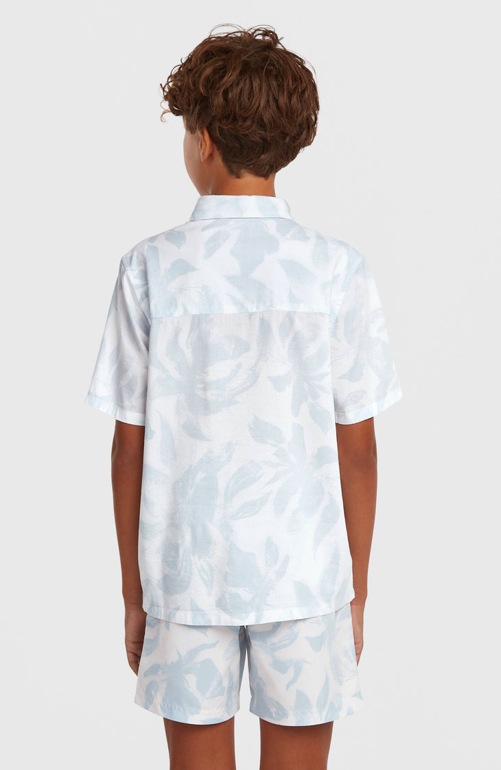 Chemise Print | White Spray Flower