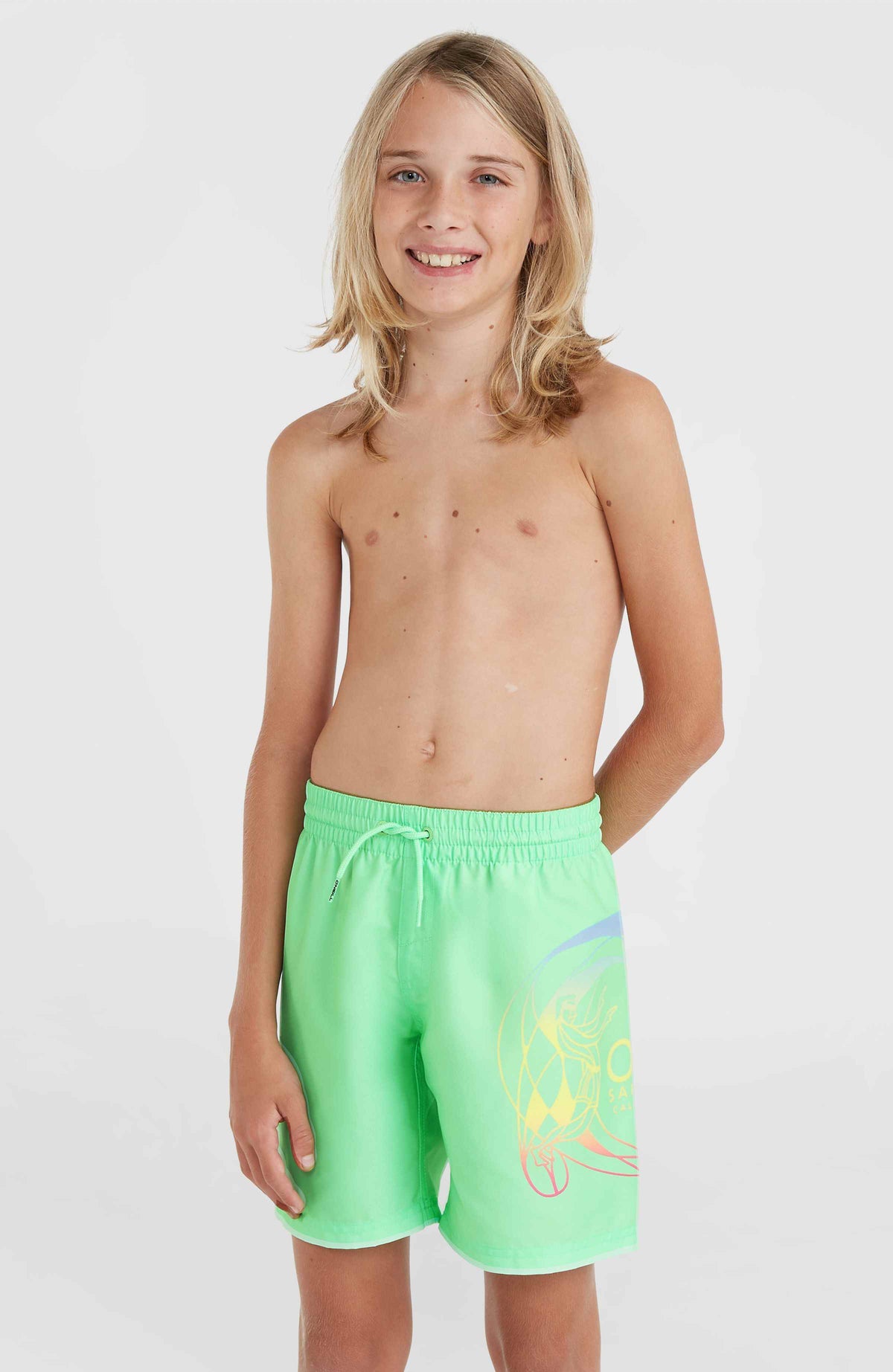 Short de bain Circle Surfer 14\ | Neon Green Circle Surfer Gradient Panel