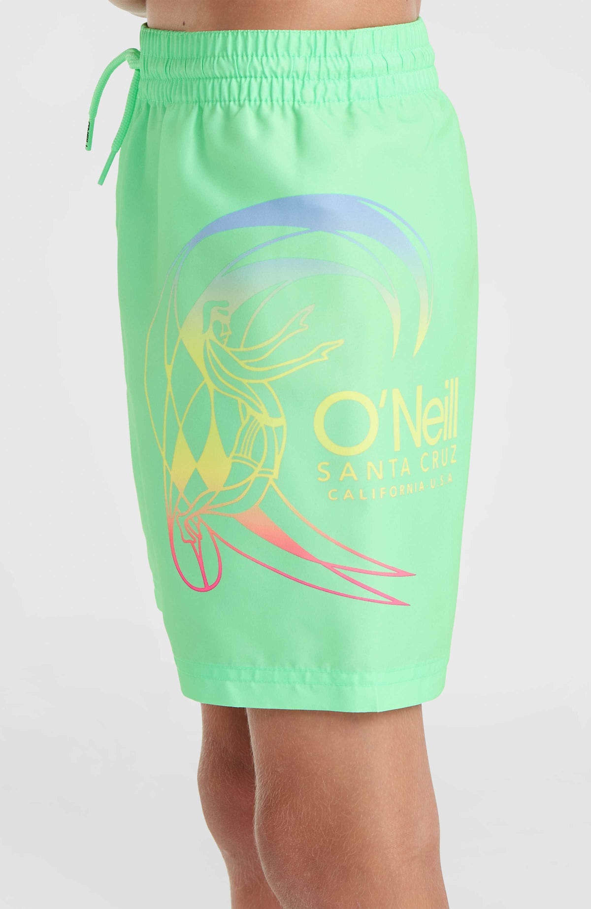 Short de bain Circle Surfer 14\ | Neon Green Circle Surfer Gradient Panel