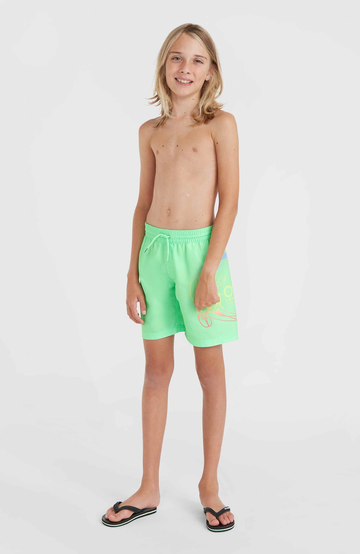 Short de bain Circle Surfer 14\ | Neon Green Circle Surfer Gradient Panel