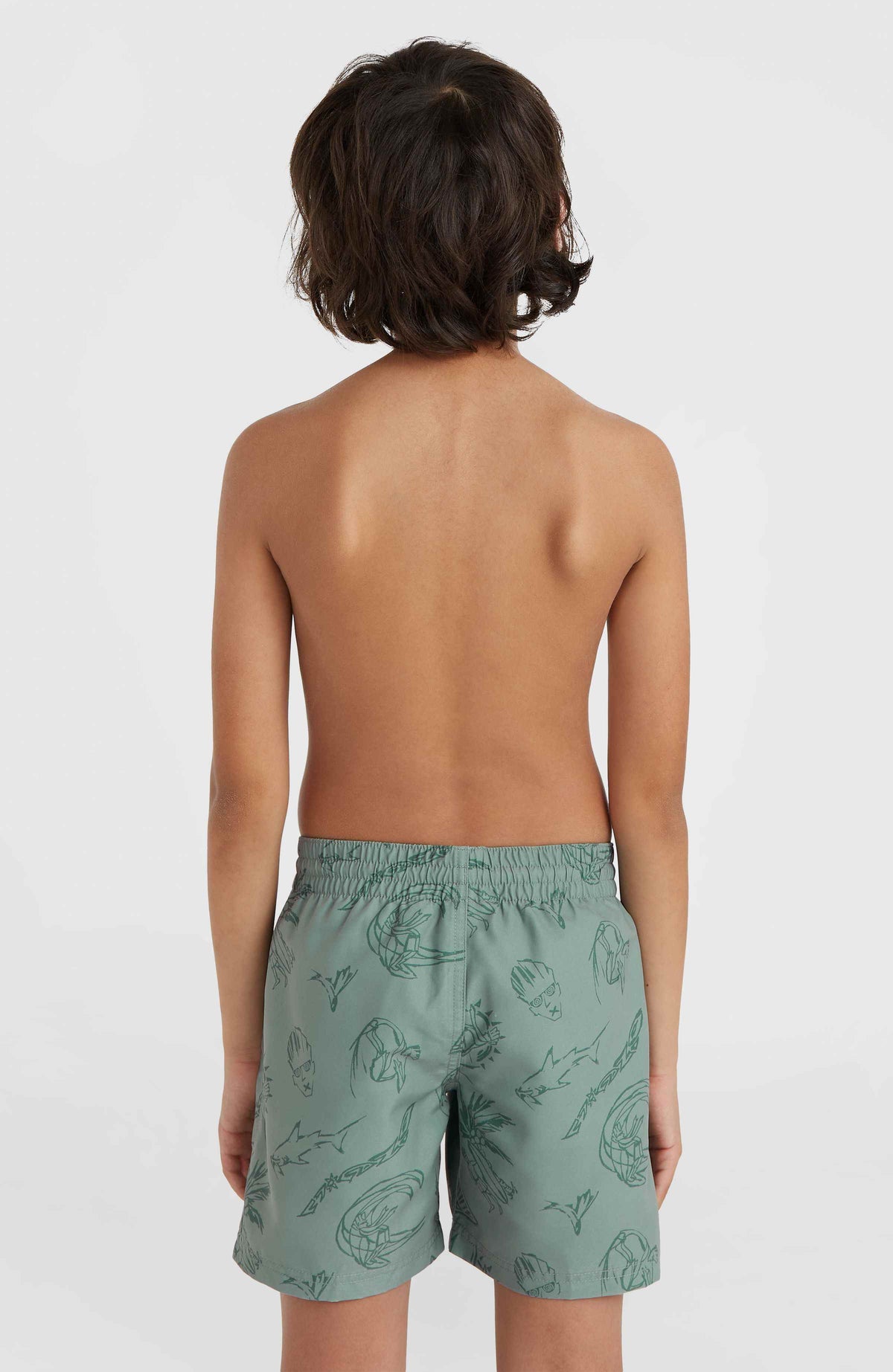 Short de bain Mix and Match Cali Print 13'' | Green Vintage Surfer