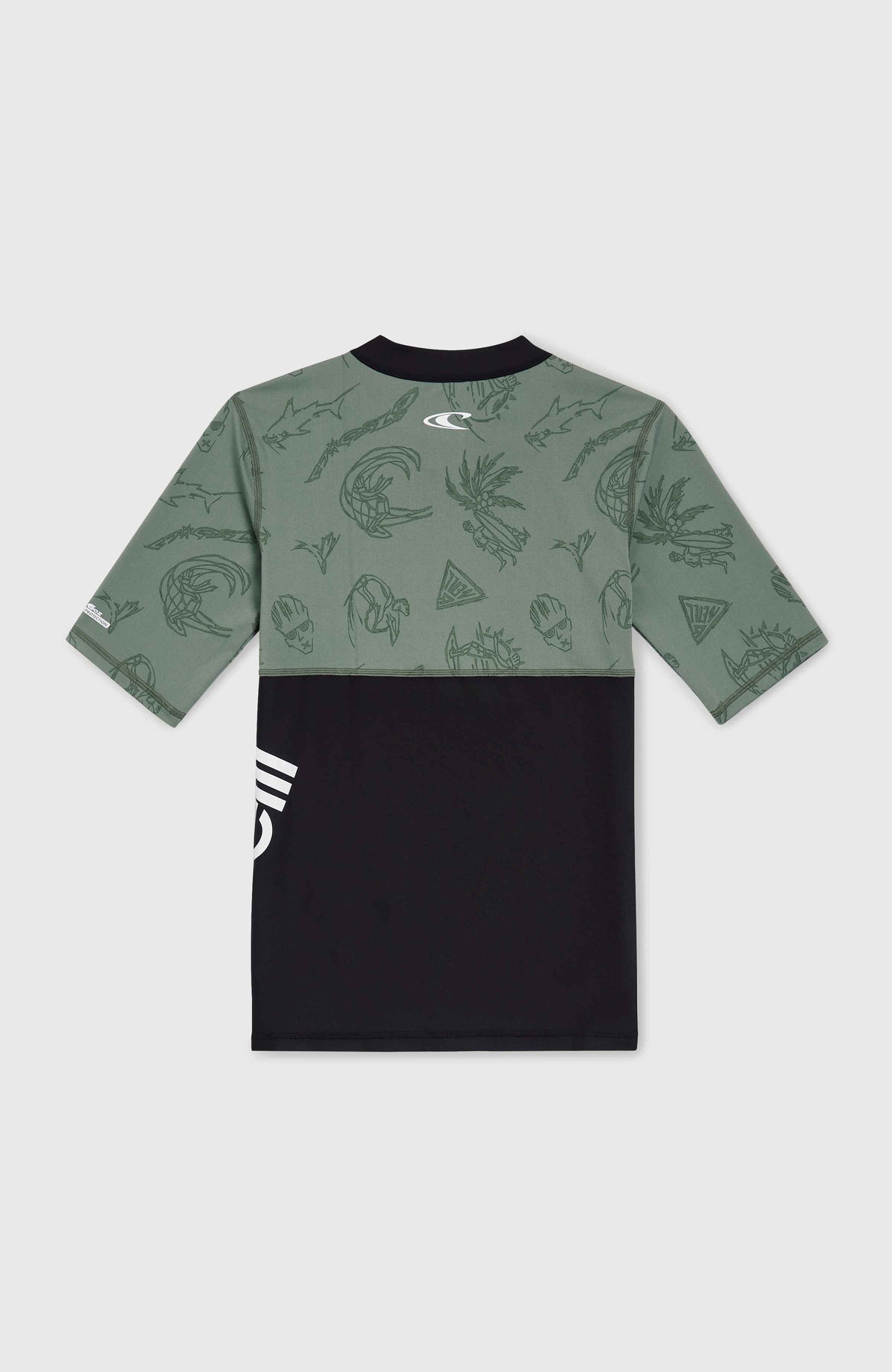 Lycra à manches courtes Mix and Match Crazy | Green Vintage Surfer