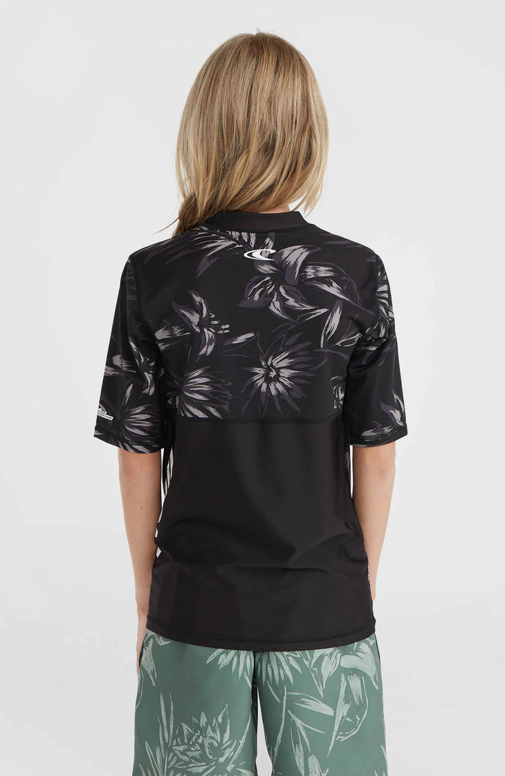 Lycra à manches courtes Mix and Match Crazy | Black Tonal Tropican