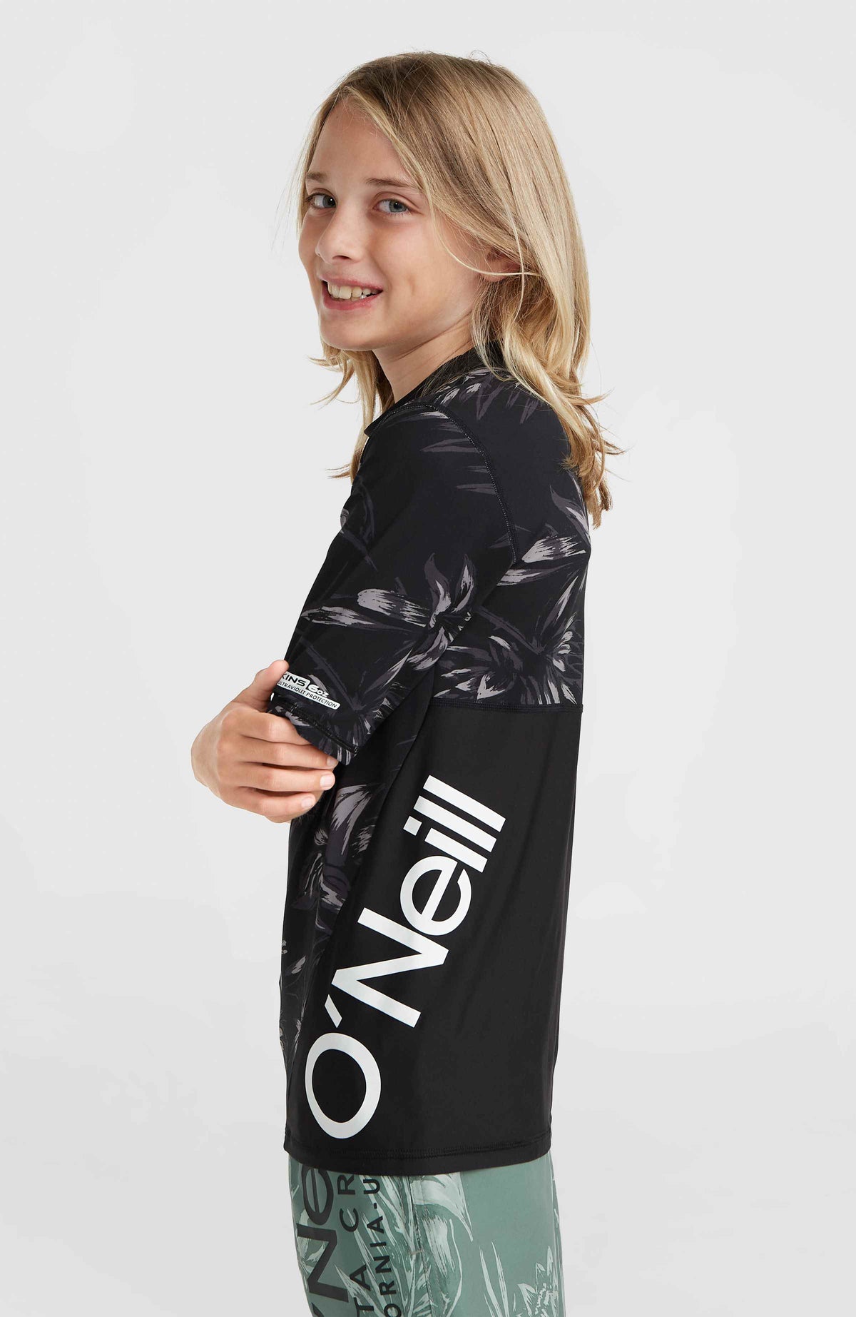 Lycra à manches courtes Mix and Match Crazy | Black Tonal Tropican