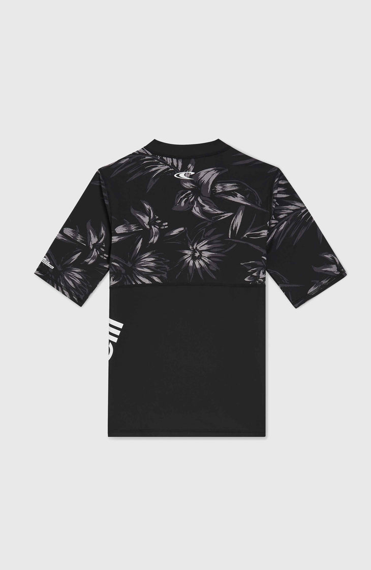 Lycra à manches courtes Mix and Match Crazy | Black Tonal Tropican