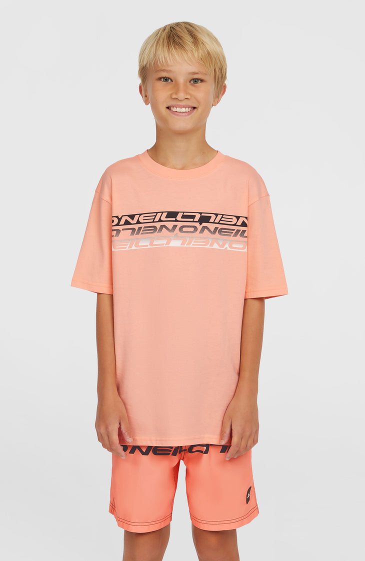 Short de bain Cali Stripe 14 | Coral Upside Down
