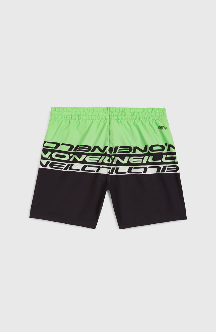 Short de bain Cali Stripe 14 | Green Upside Down