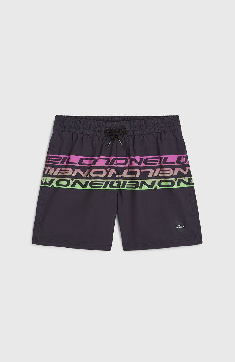 Short de bain Cali Stripe 14 | Black Upside Down Short de bain Cali Stripe 14 | Black Upside Down