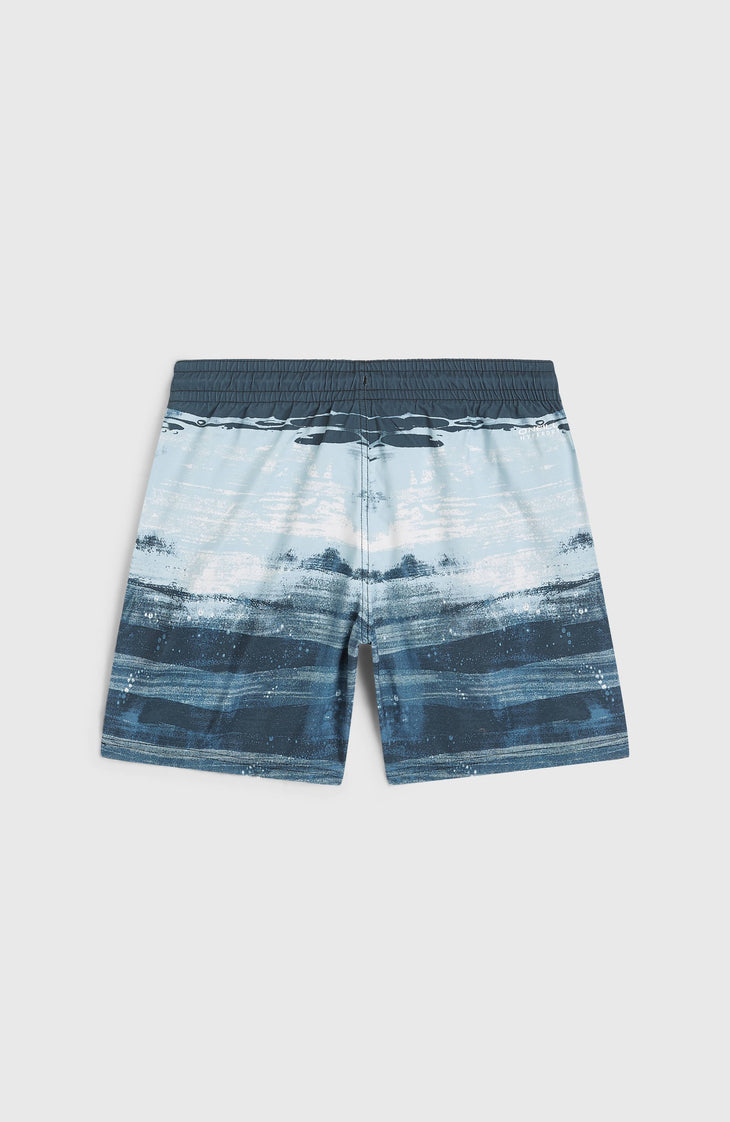 Short de bain Cali Gradient 14'' | Blue Melted Stripe Boys