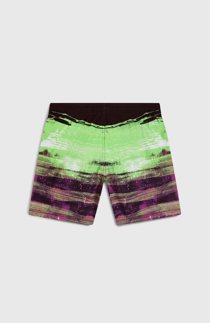 Short de bain Cali Gradient 14'' | Black Melted Stripe Boys