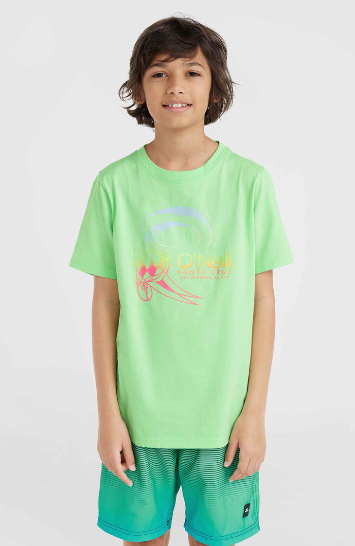 T-shirt Circle Surfer | Neon Green