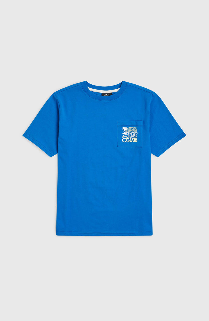T-shirt Chest Pocket | Mediterranean Blue