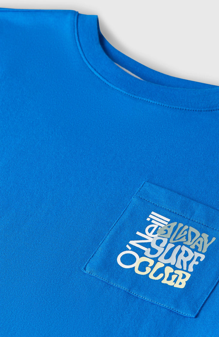 T-shirt Chest Pocket | Mediterranean Blue