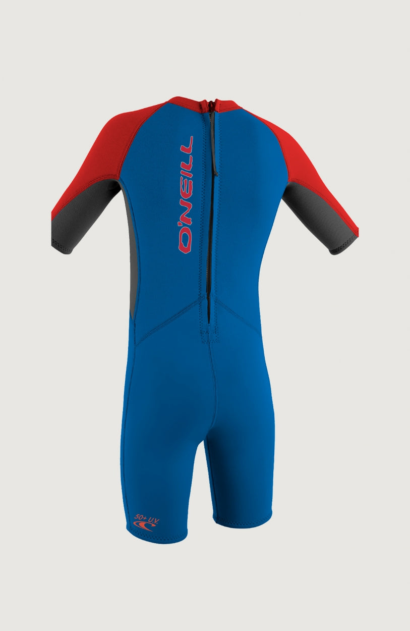 Reactor-2 2mm Back Zip Shortsleeve Spring Wetsuit | OCEAN/GRAPH/RED