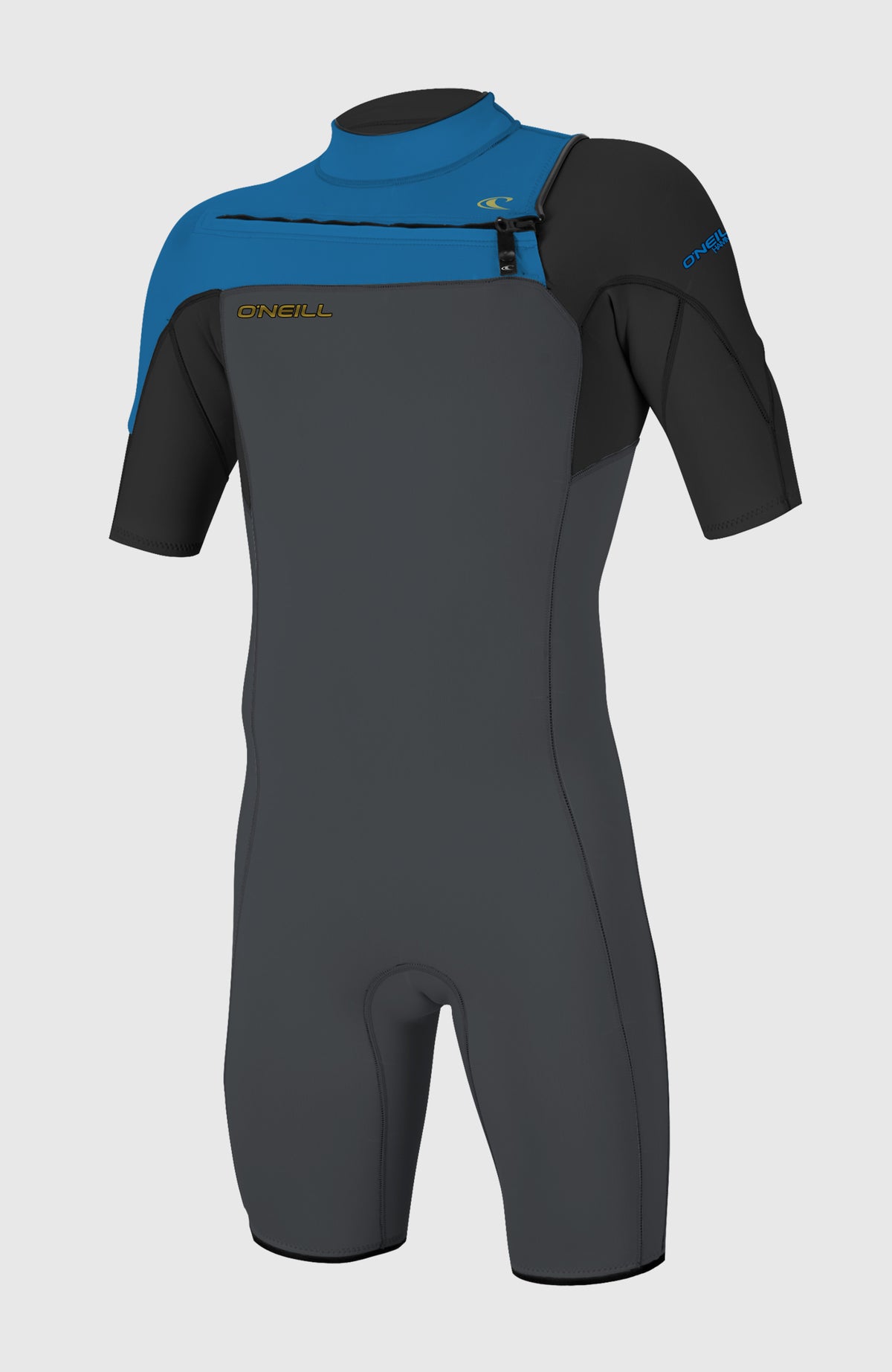 Hammer 2mm Chest Zip Shortsleeve Spring Wetsuit | Grey