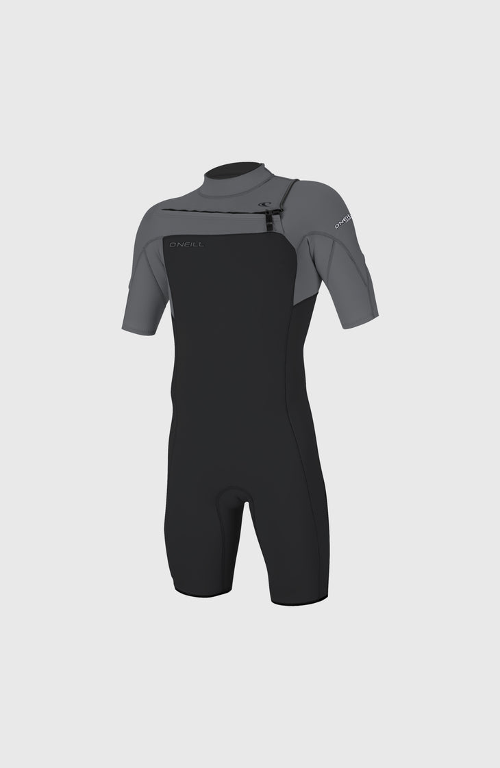Hammer 2mm Chest Zip Shortsleeve Spring Wetsuit | TEMPEREDSTEEL/SMOKE/SMOKE