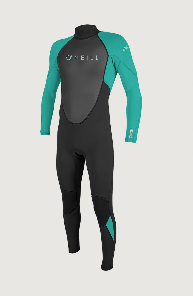 Reactor-2 3/2mm Back Zip Full Wetsuit | BLK/LTAQUA