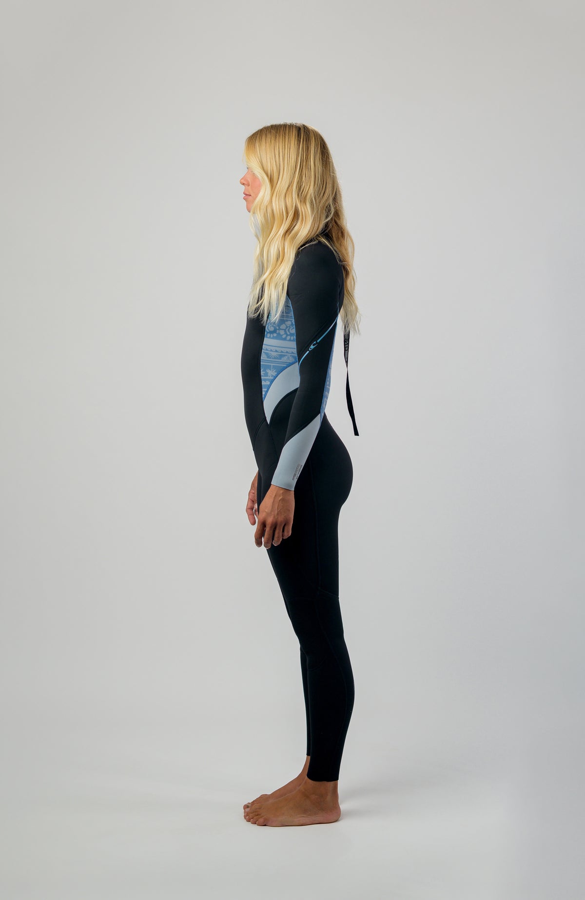 Wms Bahia 3/2 Back Zip Full | BLACK/SURFABSTRACT/CHAMBRAYBLU