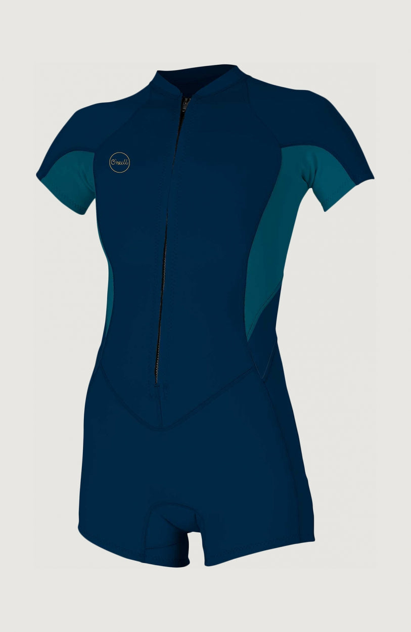 Bahia 2/1mm Front Zip Shortsleeve Spring Wetsuit | Dark Blue