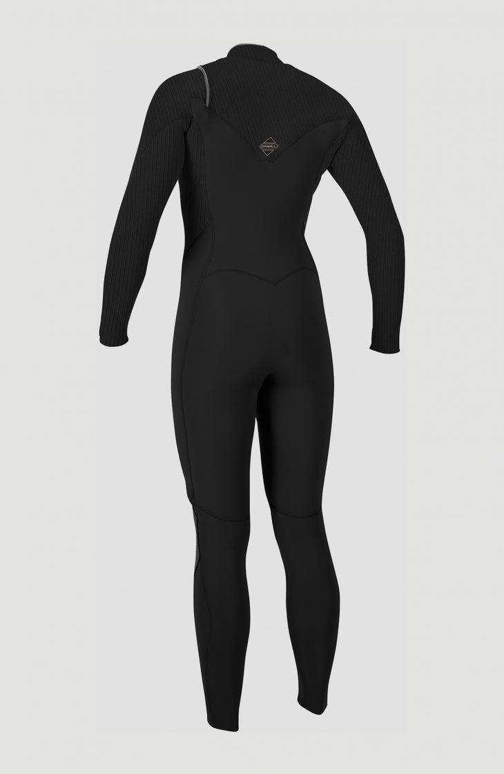 Hyperfreak Plus 4/3mm Chest Zip Full Wetsuit | BLACK/BLACK