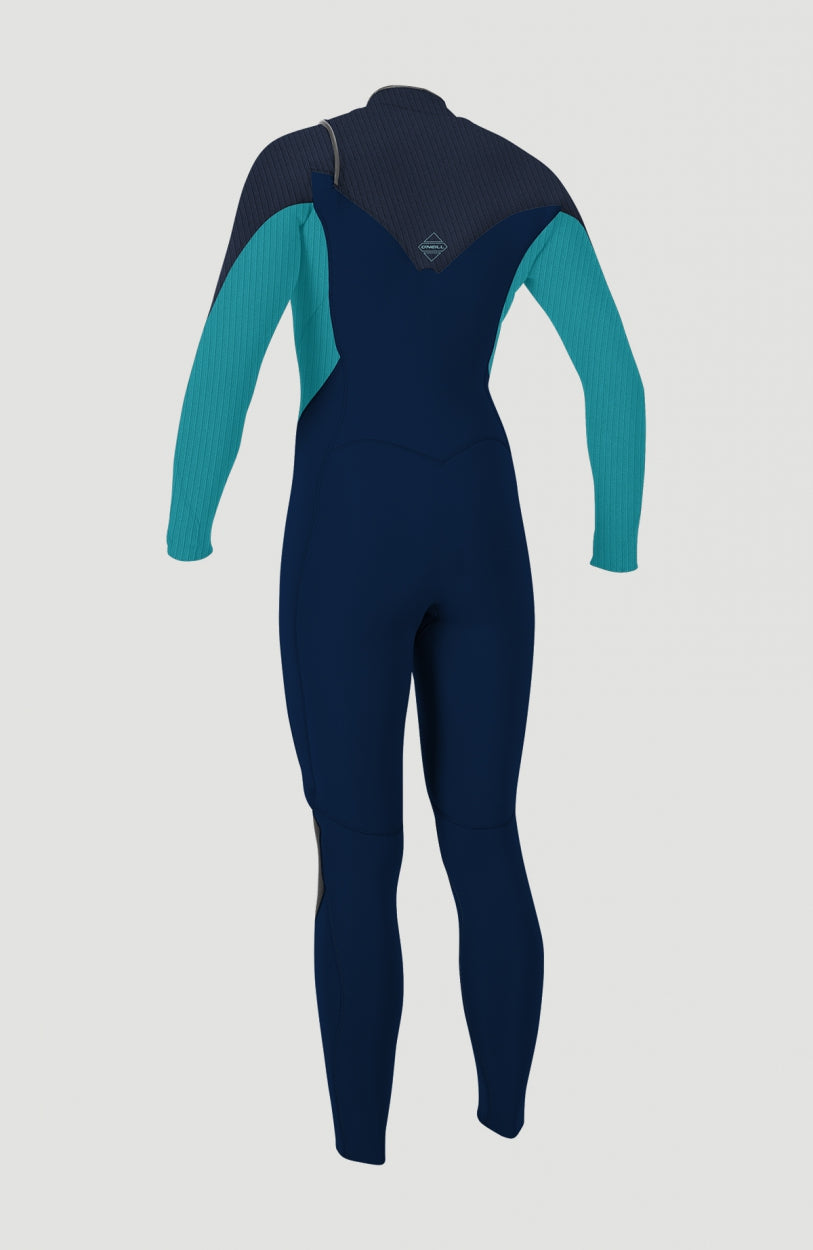 Hyperfreak Plus 4/3mm Chest Zip Full Wetsuit | Dark Blue