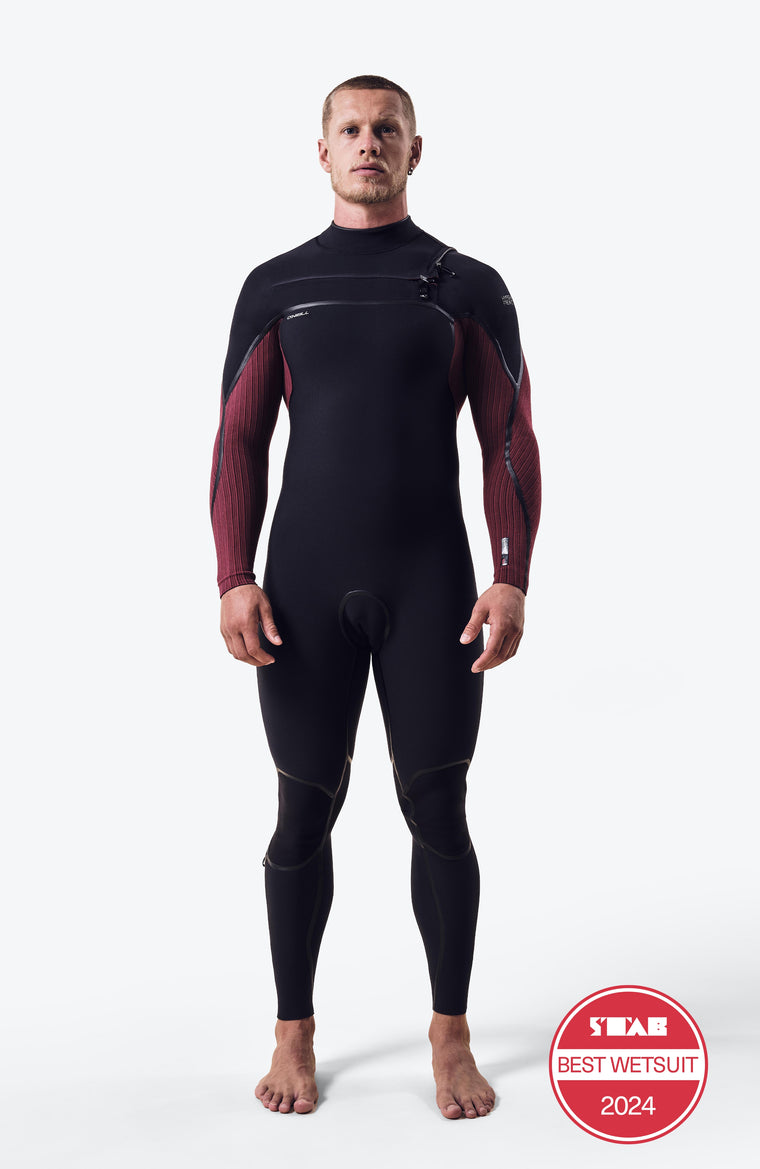 Hyperfreak Fire 4/3mm Chest Zip Full Wetsuit | BLACK/DARK RED Hyperfreak Fire 4/3mm Chest Zip Full Wetsuit | BLACK/DARK RED