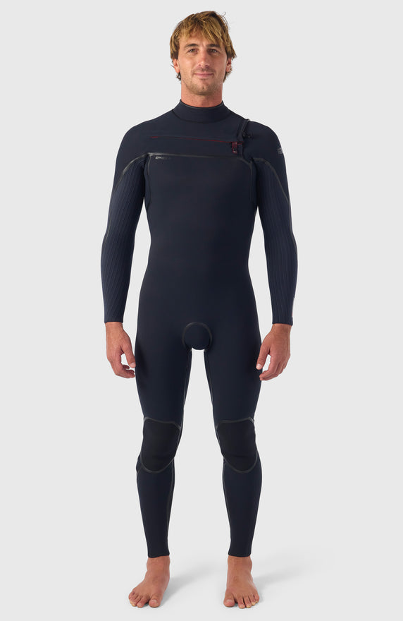 Hyperfreak Plus 4/3mm Chest Zip Full Wetsuit | BLACK/BLACK Hyperfreak Plus 4/3mm Chest Zip Full Wetsuit | BLACK/BLACK