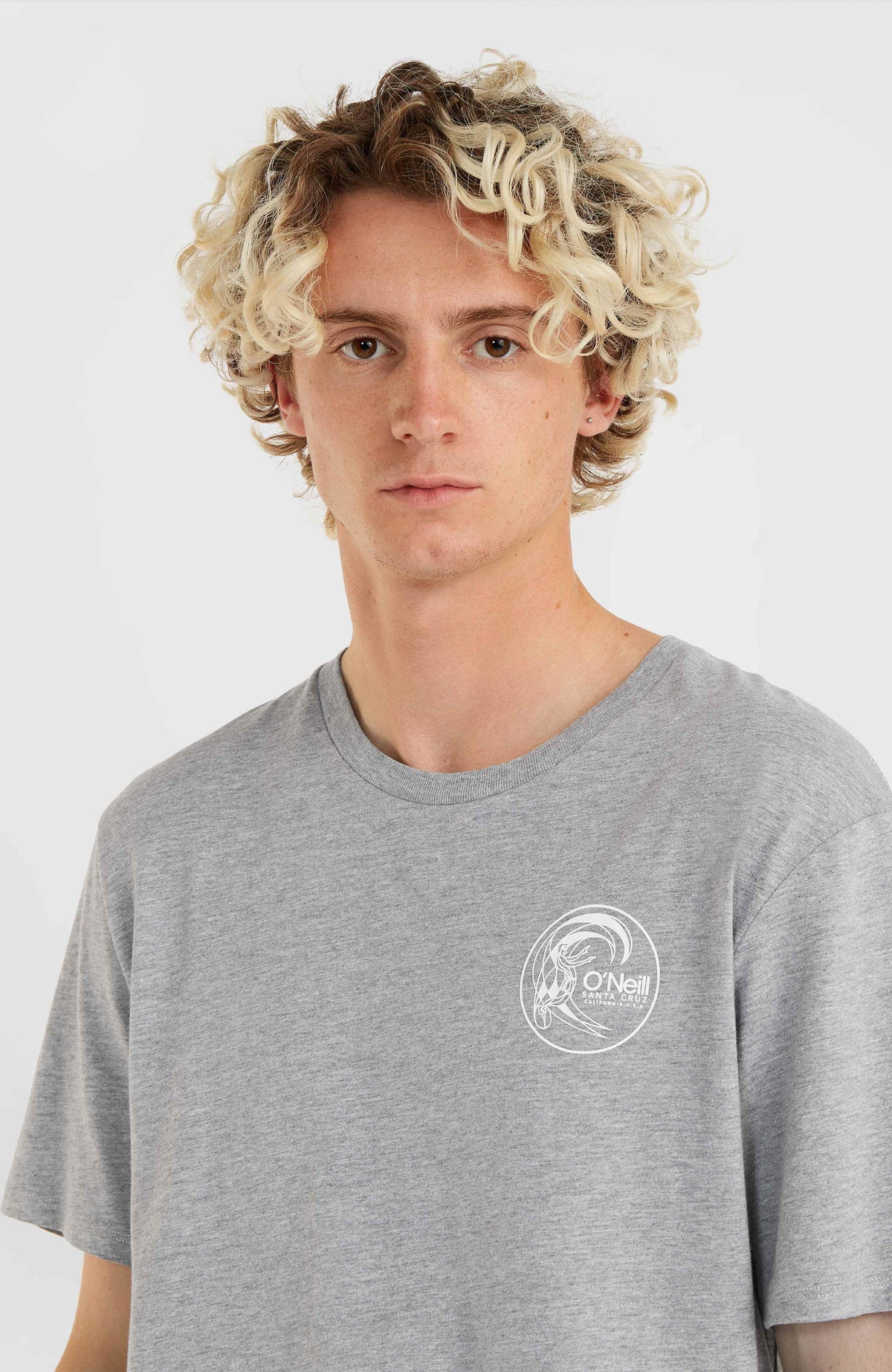 Tee-Shirt Circle Surfer | Silver Melee -A