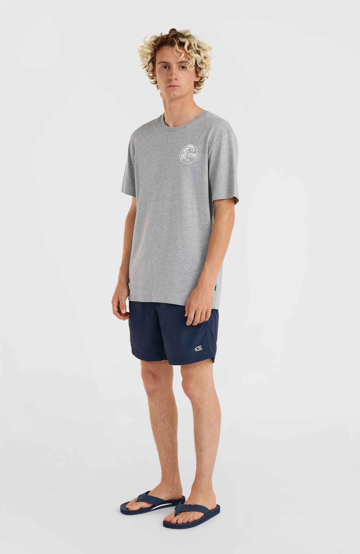 Tee-Shirt Circle Surfer | Silver Melee -A
