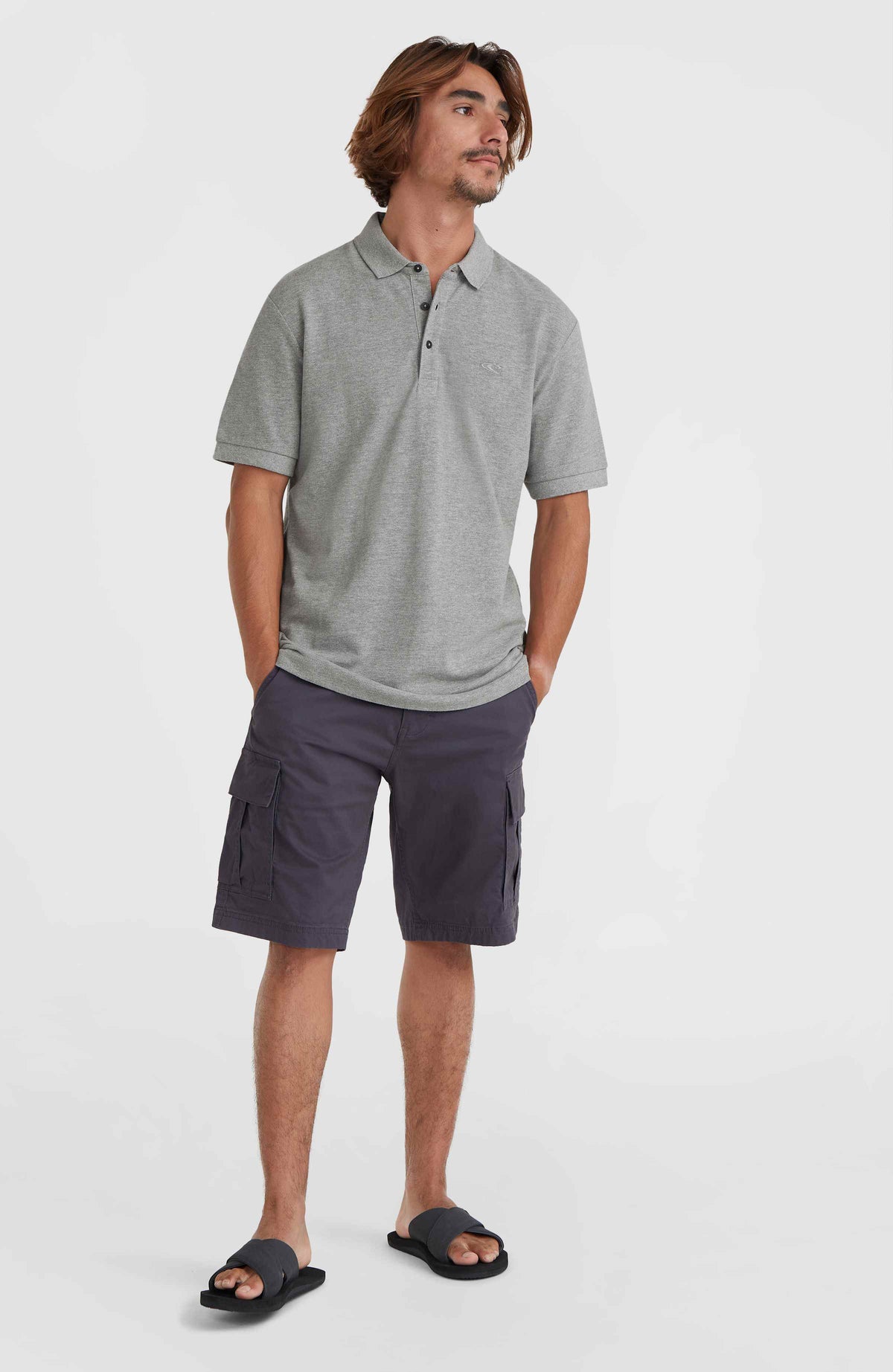 Polo à petit logo O'Neill | Silver Melee -A