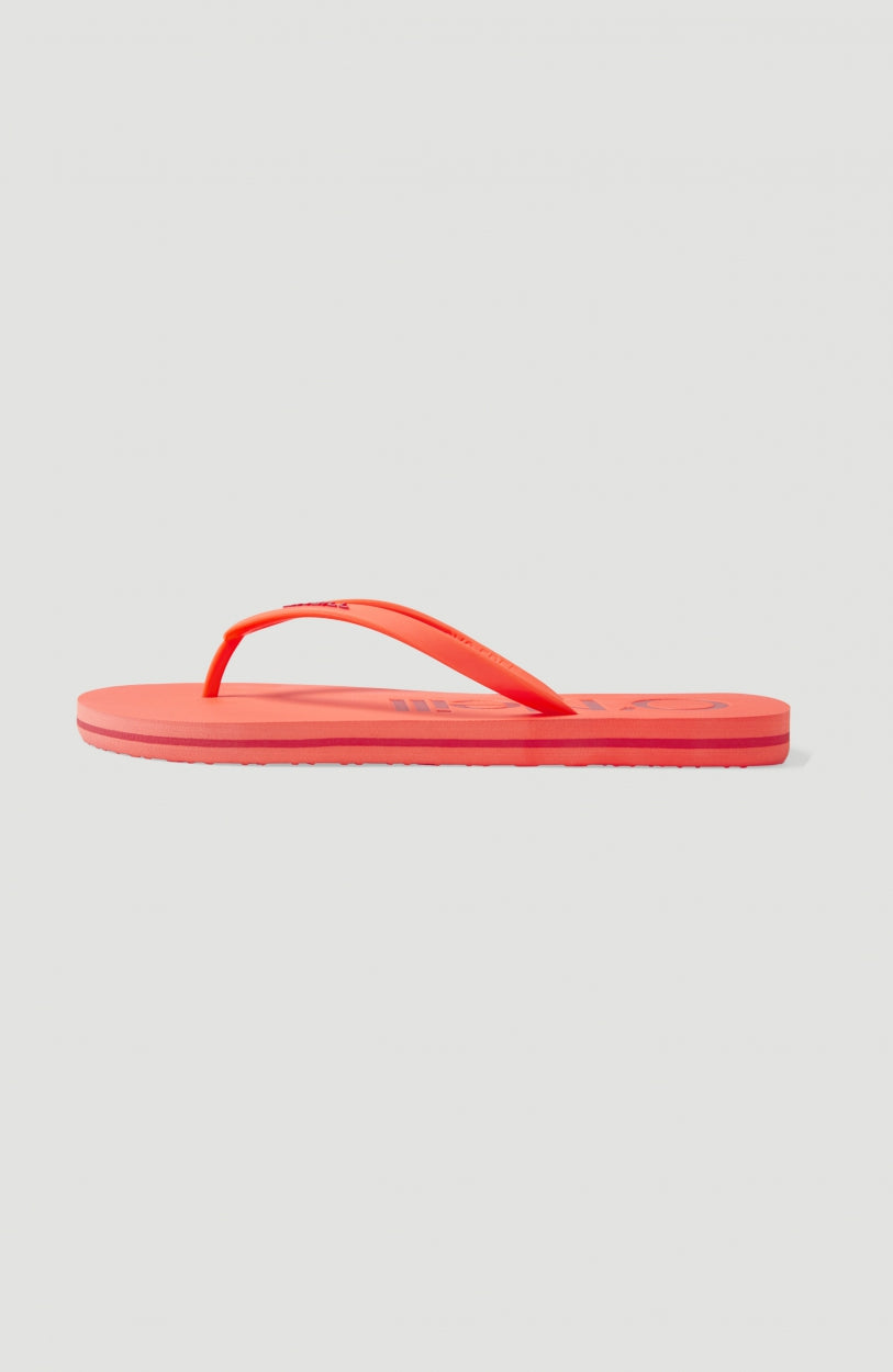 Tongs à logo Profile | Neon Coral