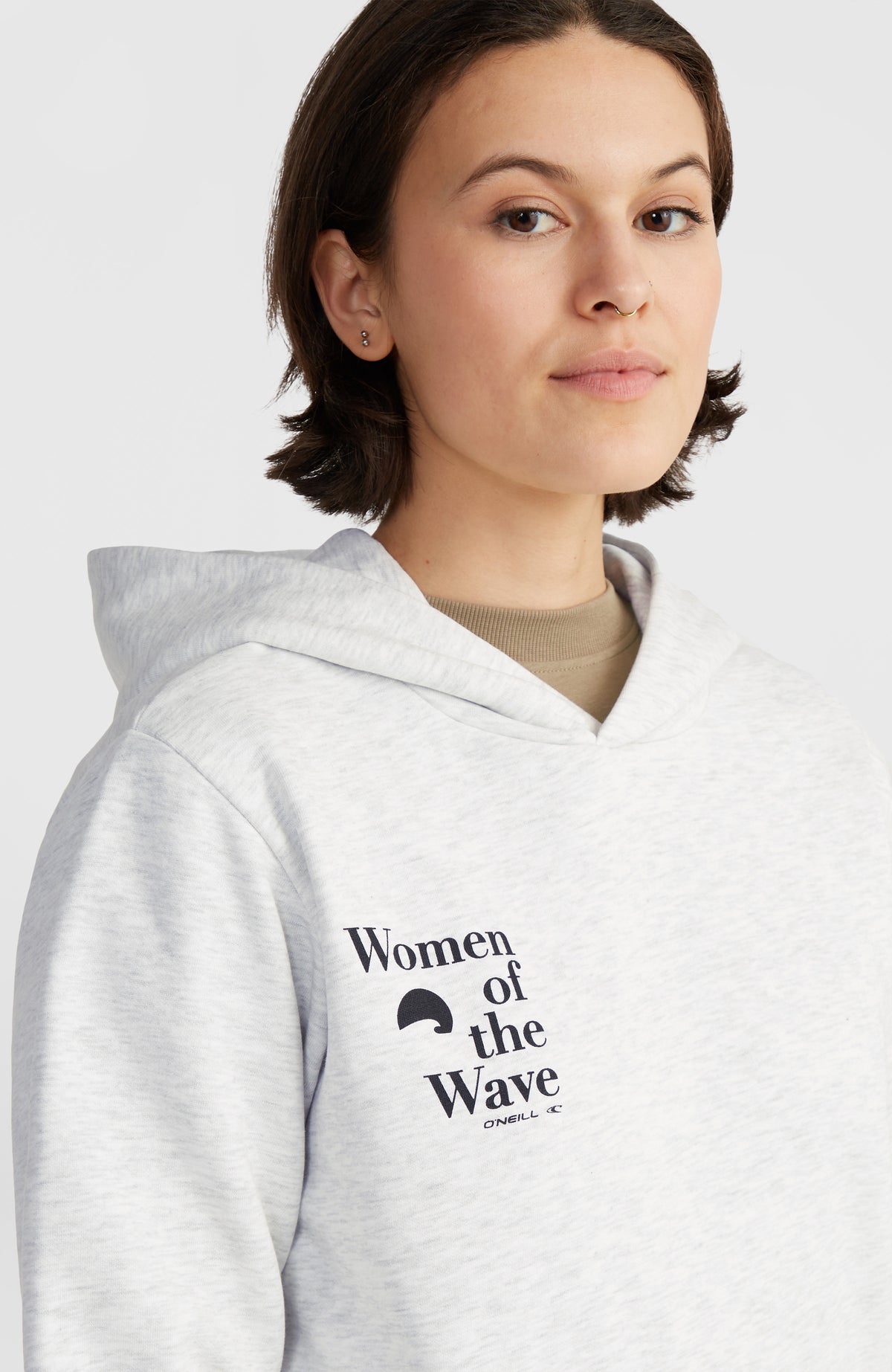 Sweat à capuche Women of the Wave | White Melange