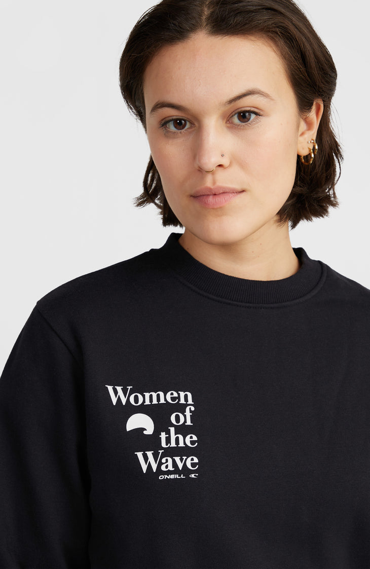 Sweatshirt à col rond Women of the Wave | Black Out